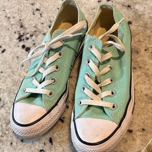 Mint Green Canvas Sneakers